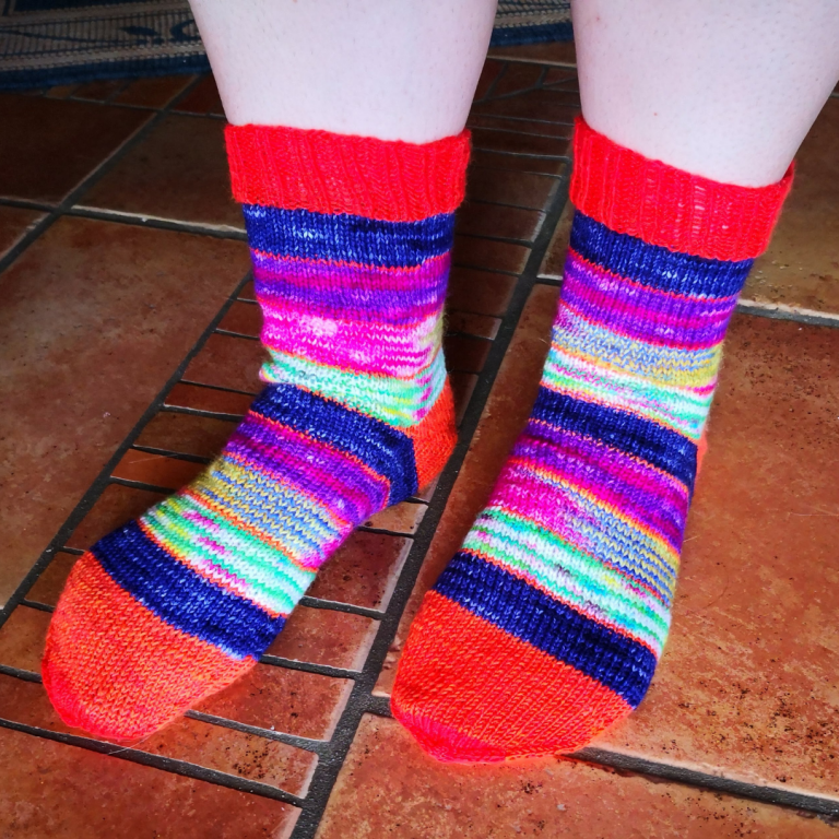Stino-Socken am Fuß